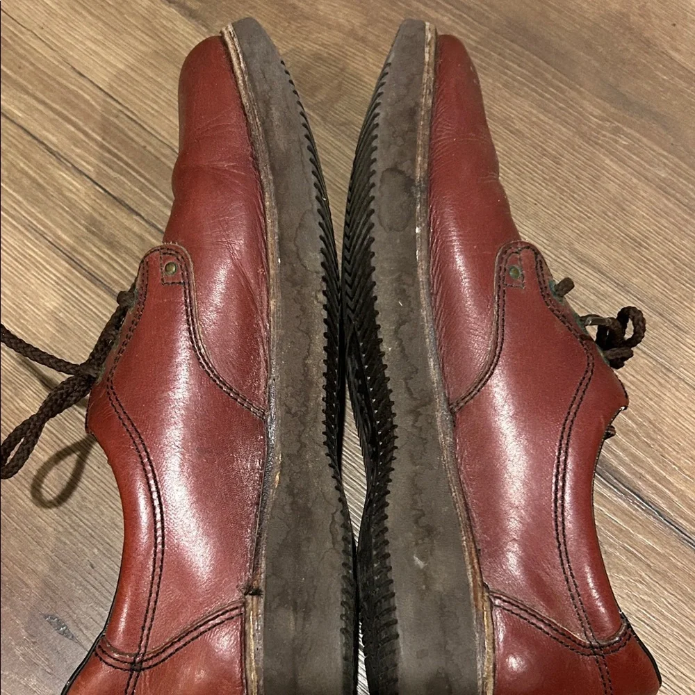 Rocsports VINTAGE Casual Leather Lace-Up Shoes in Burgundy ! Size 10